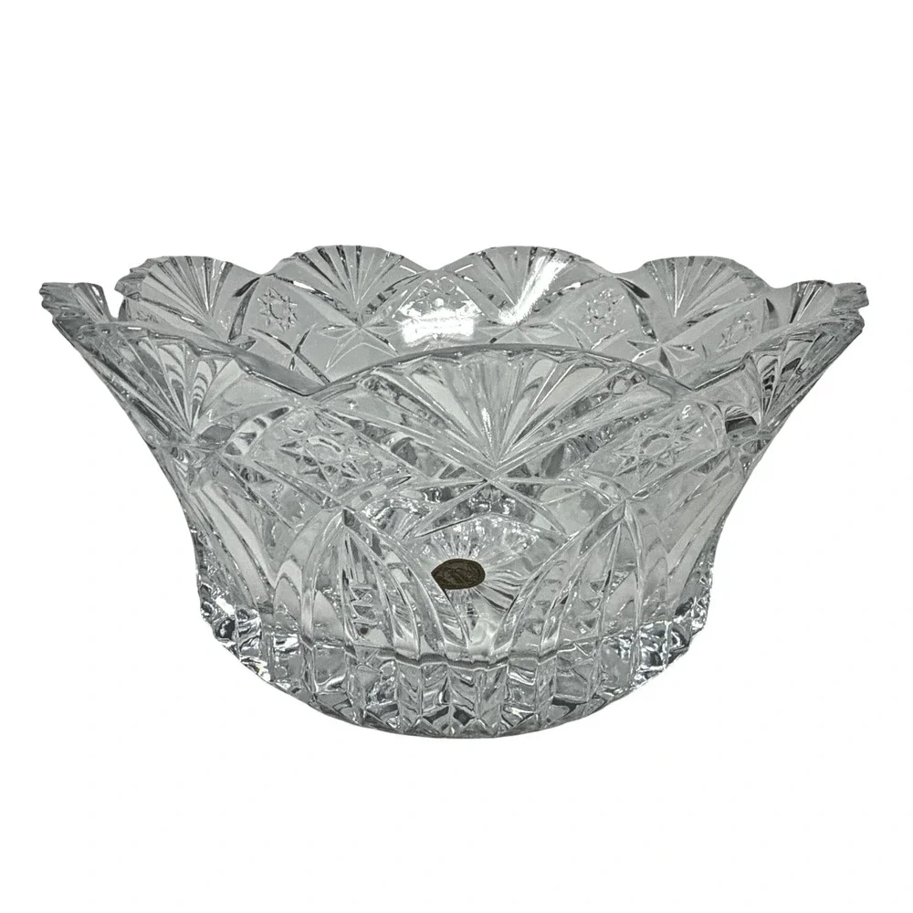 Cristal D’ Arques J.G. Durand Large Crystal Centerpiece Bowl New in Box